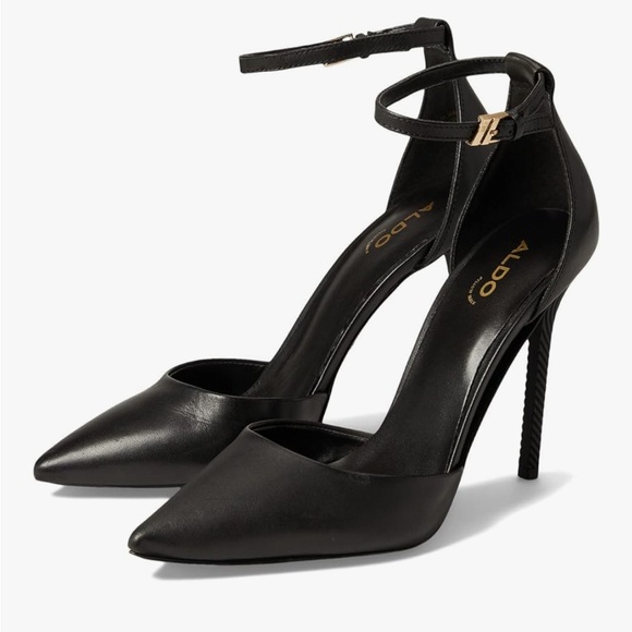 Aldo black bliege heels stiletto - Picture 6 of 14